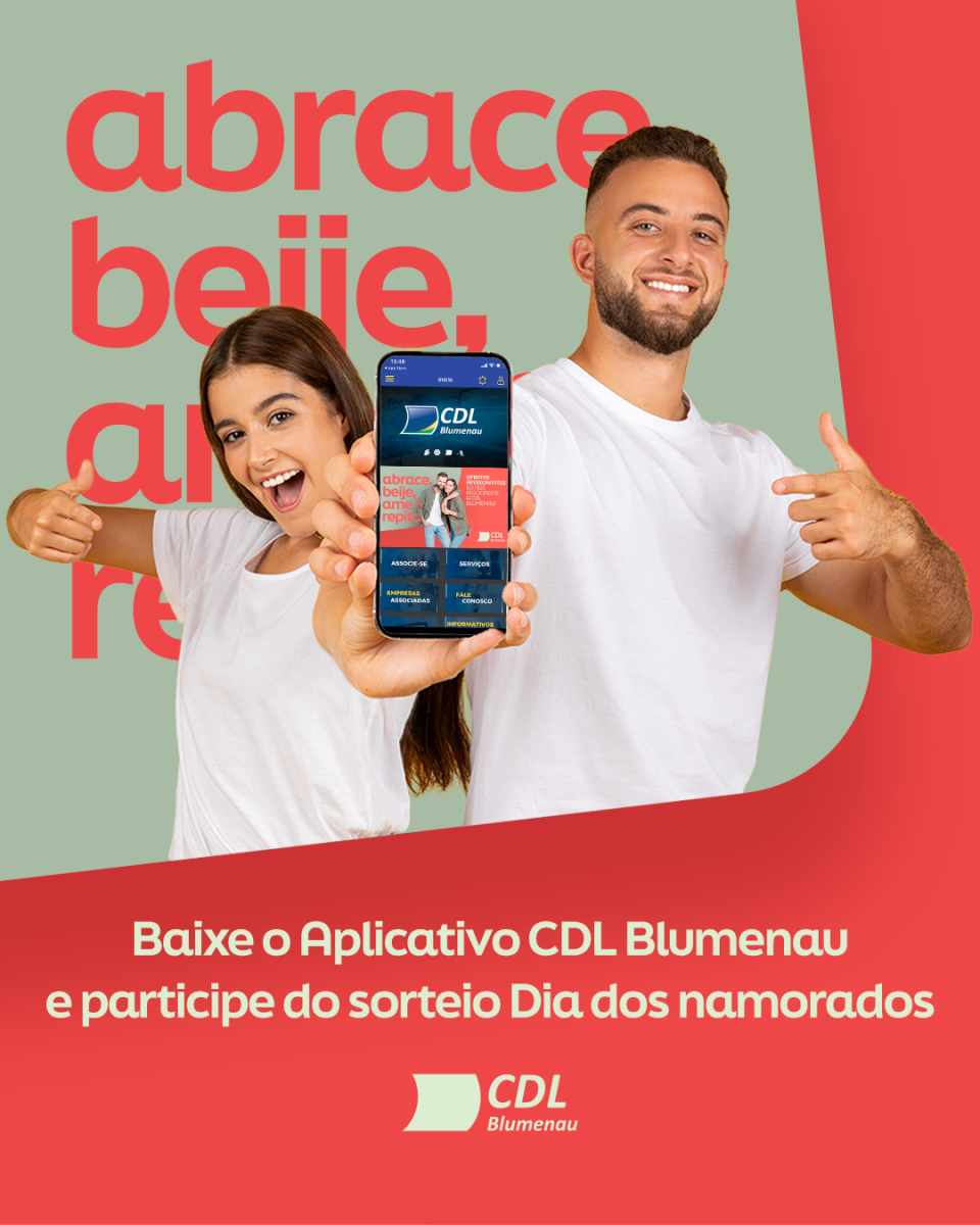 Dia dos Namorados: campanha da CDL Blumenau promove sorteio de brindes ao público