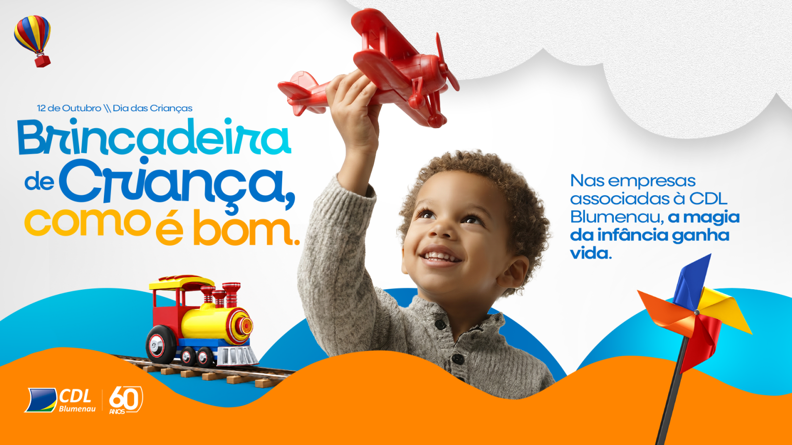 CDL Blumenau lança campanha de Dia das Crianças com sorteio e evento no Parque Ramiro Ruediger