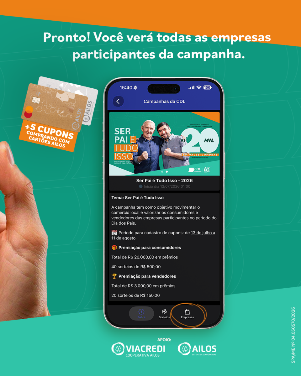 Empresas participantes Dia dos Pais - 2026