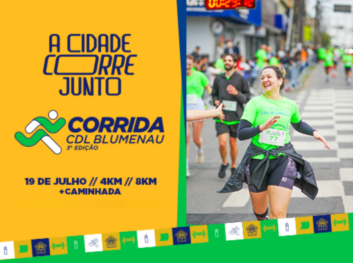 Inscrições abertas para a 3ª edição da Corrida CDL Blumenau