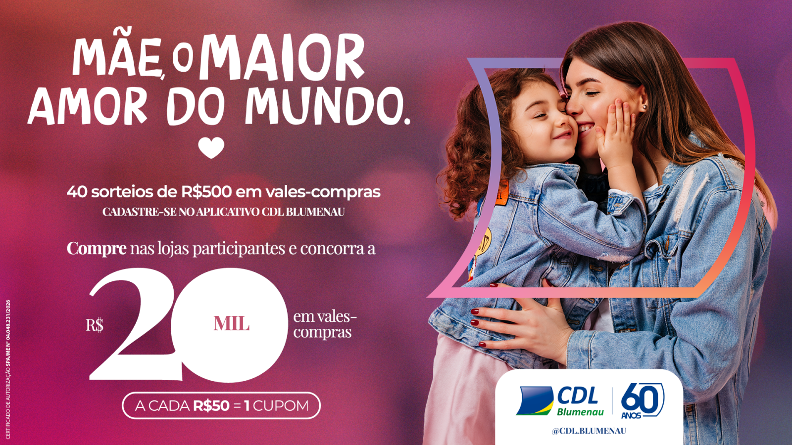 Como cadastrar o cupom da campanha de Dia das Mães da CDL Blumenau