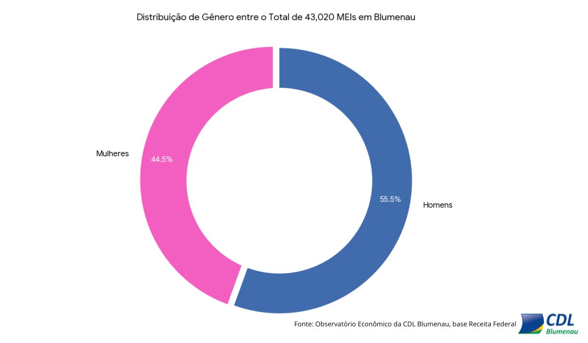 Mulheres são 44,5% dos MEIs em Blumenau; Observatório da CDL destaca avanço por setor e rede de apoio nos núcleos
