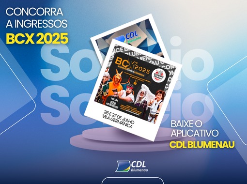 CDL Blumenau sorteará ingressos para o BCX 2025 em parceria inédita com o maior festival geek de SC