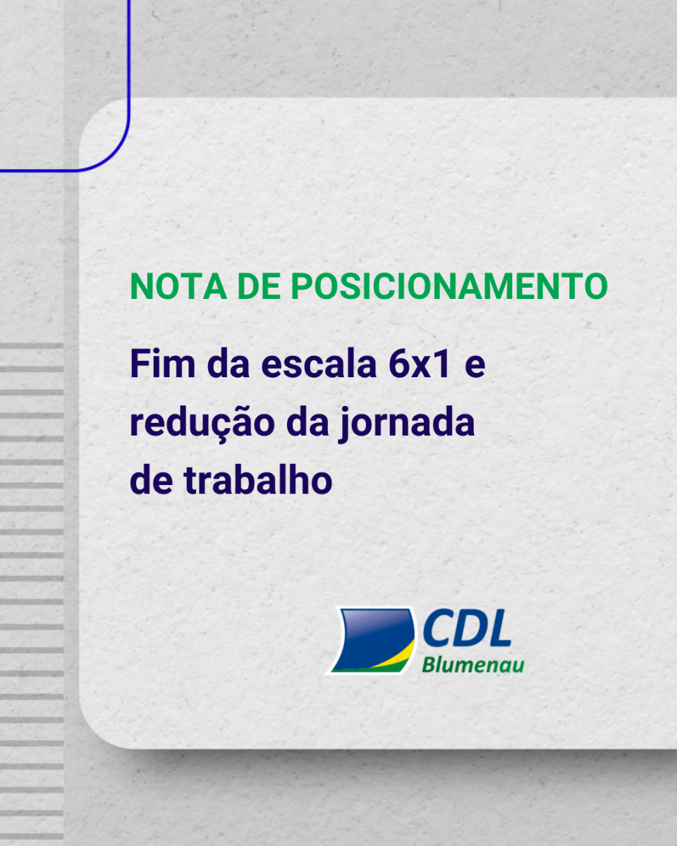 Nota de posicionamento — Fim da escala 6x1 e redução da jornada de trabalho