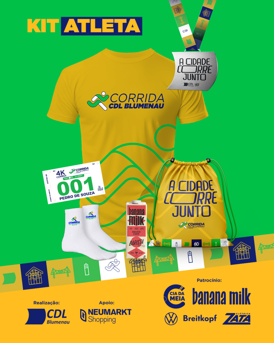 KIT corrida CDL Blumenau  - terceira edição