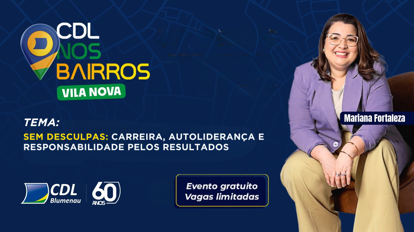 CDL nos Bairros leva palestra gratuita sobre autoliderança à Vila Nova