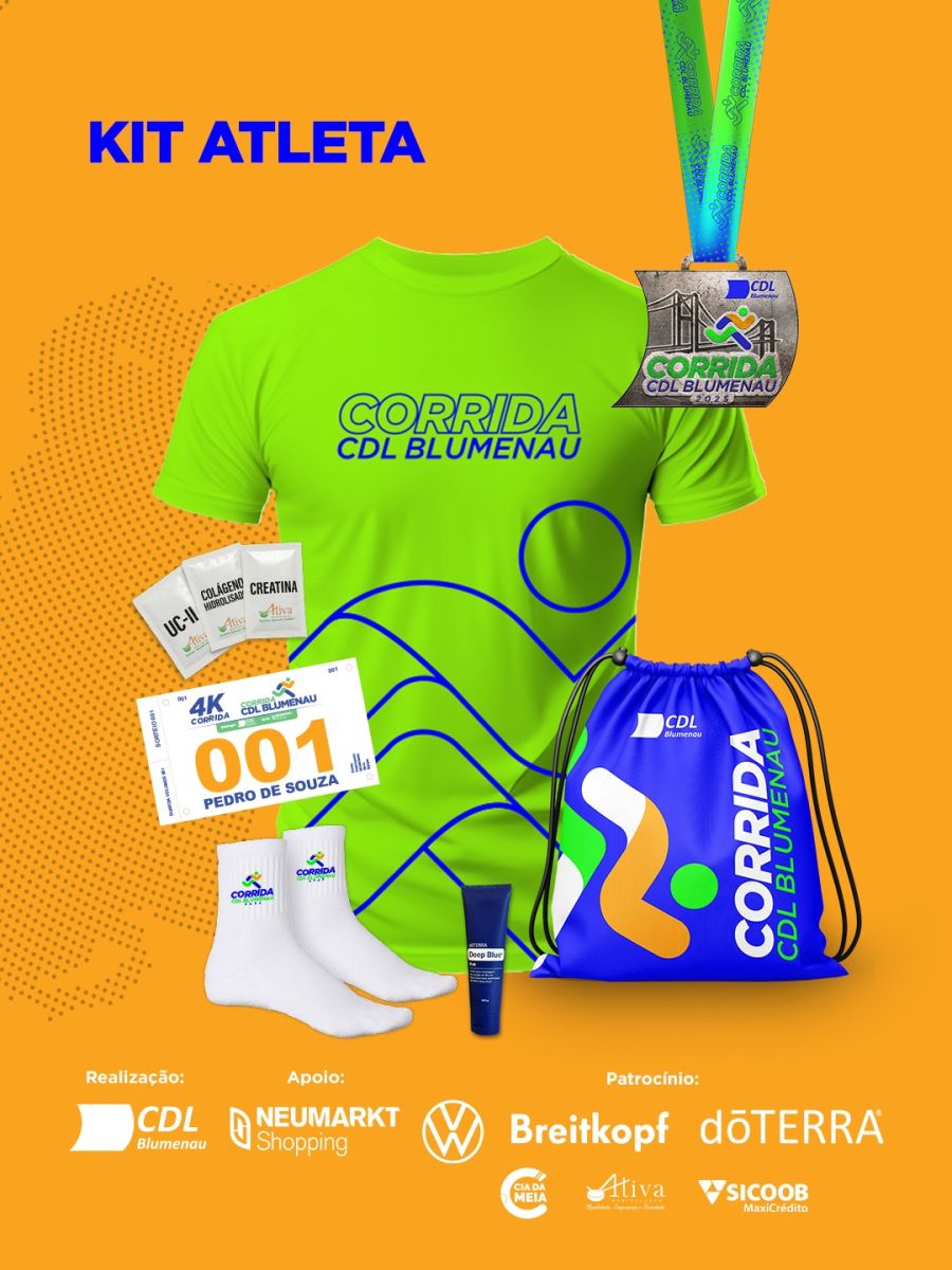 Kit corrida CDL Blumenau 2025