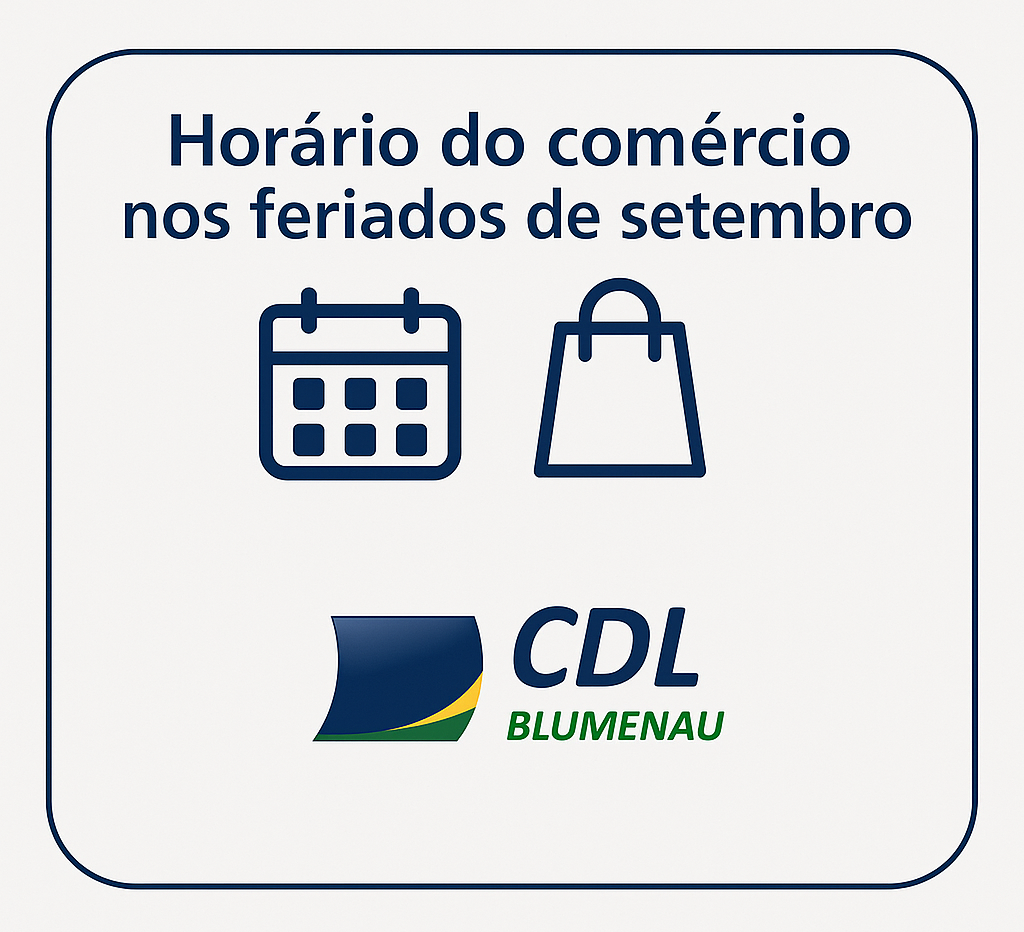 Comércio de Blumenau poderá abrir normalmente nos feriados de setembro