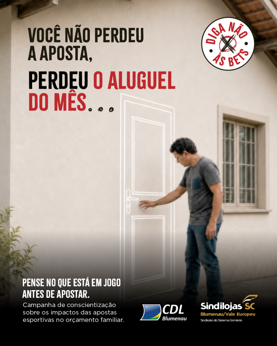 CDL Blumenau e Sindilojas lançam campanha “Diga Não às Bets”