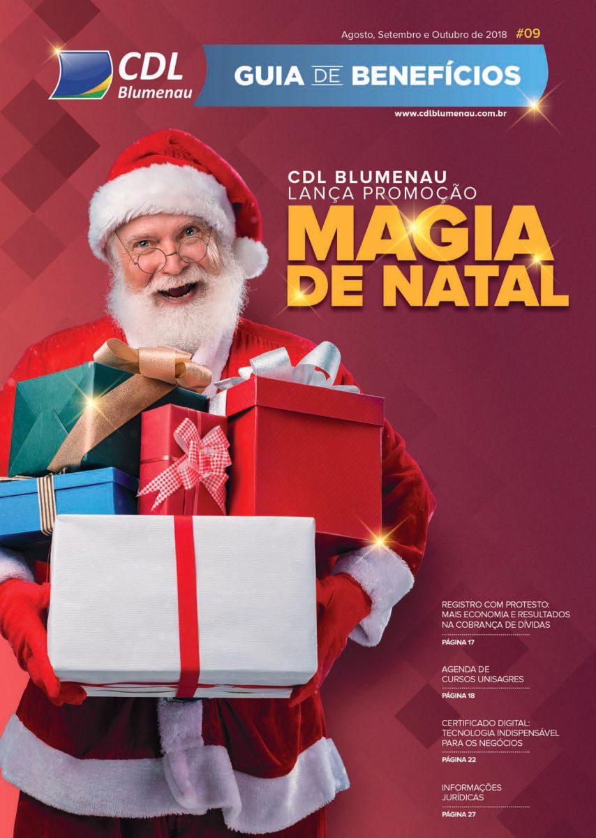 Chegou a 9ª edição do Guia de Benefícios da CDL Blumenau