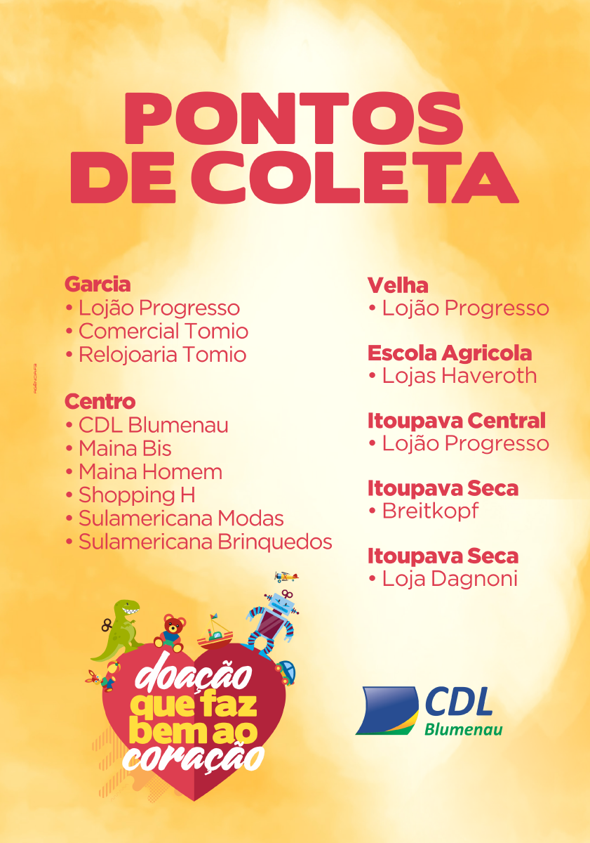 Campanha do Brinquedo - pontos de coleta