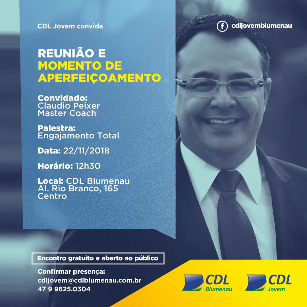 CDL Jovem realiza Momento de Aperfeiçoamento com Claudio Peixer