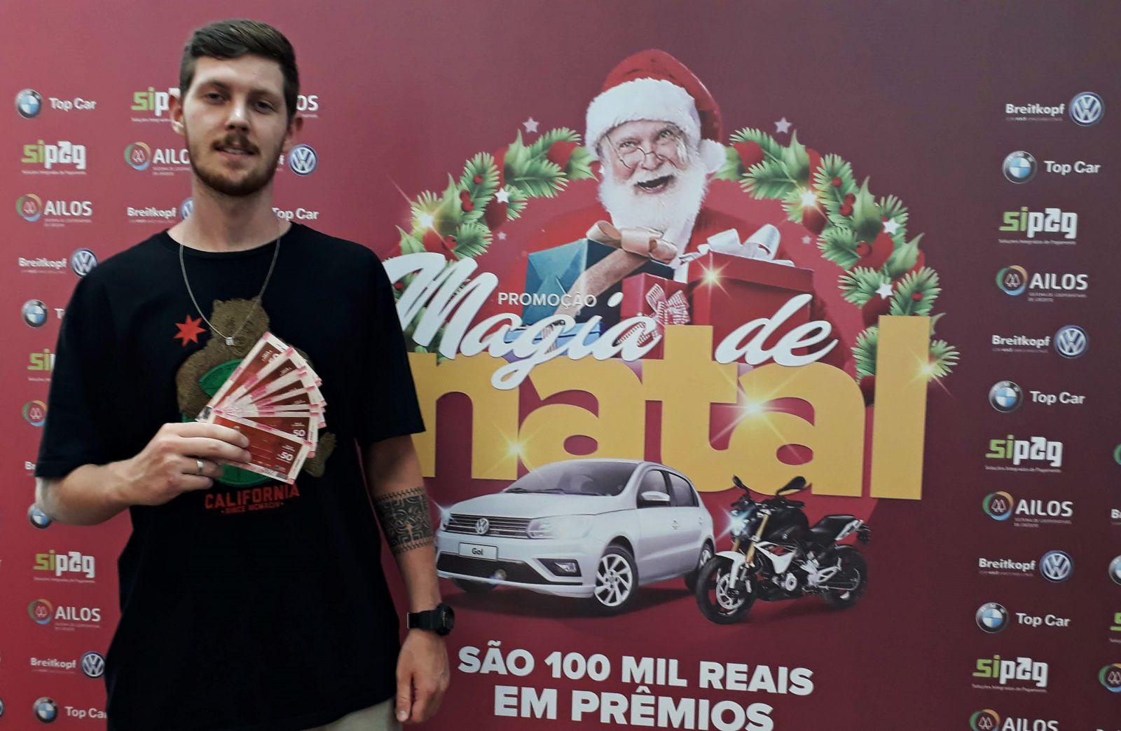 Ganhadores do 3º sorteio da promoção Magia de Natal recebem prêmios