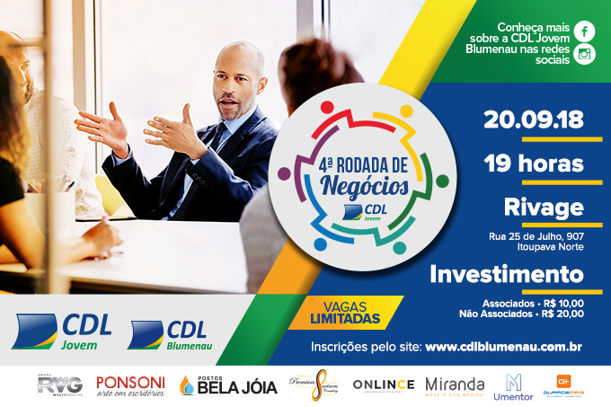 CDL Jovem Blumenau abre inscrições para a 4ª Rodada de Negócios