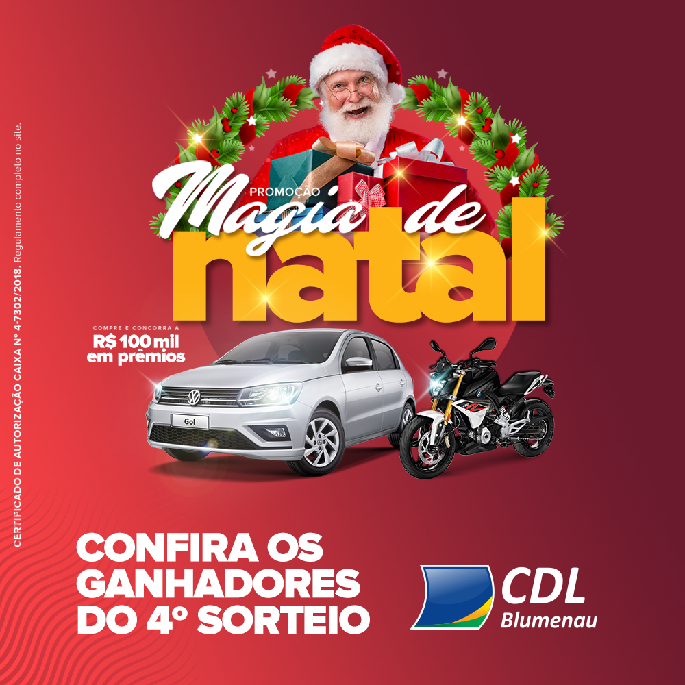 Conheça os ganhadores do 4º sorteio da promoção Magia de Natal