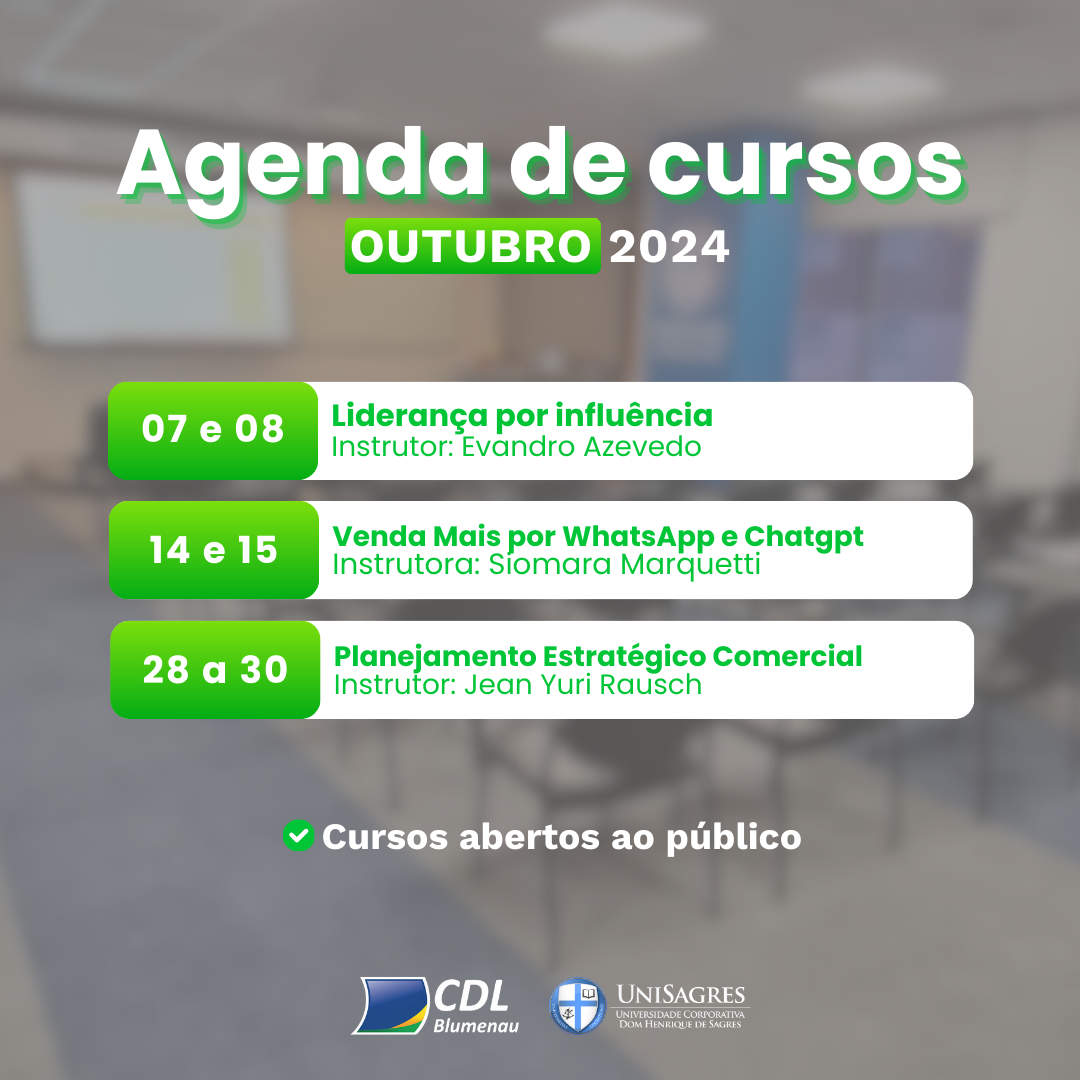 Oktoberfest do conhecimento: um banquete de cursos da CDL para outubro