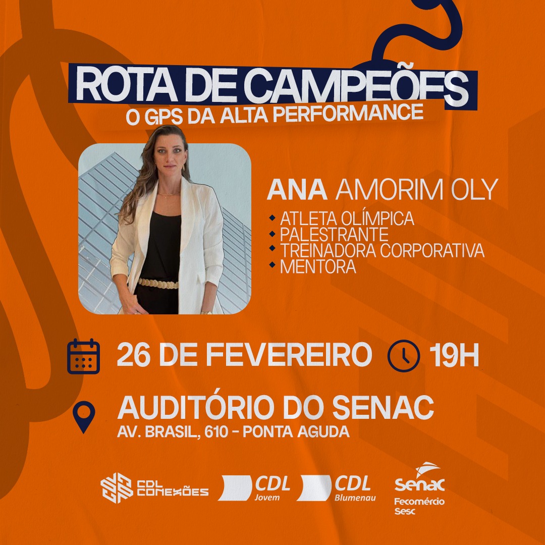 Da arena ao escritório: CDL Conexões promove palestra gratuita com Ana Amorim