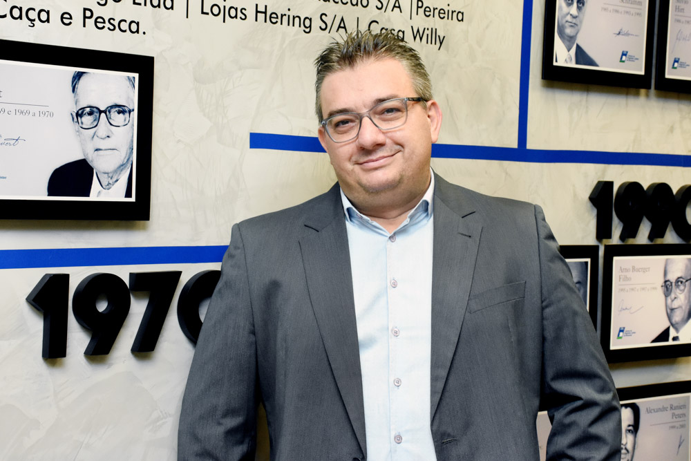 Eduardo Soares, presidente da CDL Blumenau