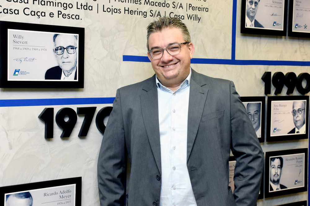 Eduardo Soares, presidente da CDL Blumenau