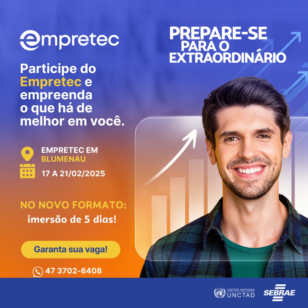 Empretec: associados à CDL Blumenau têm desconto em programa mundial de empreendedorismo