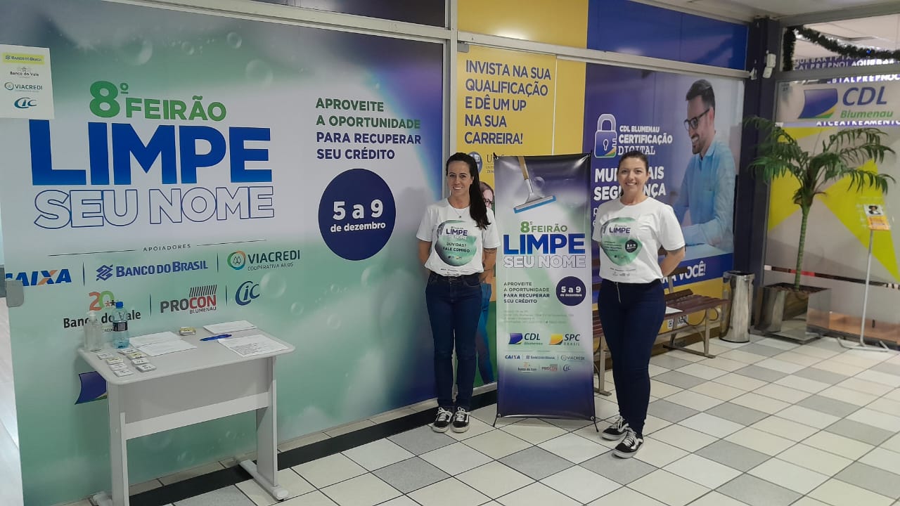 Feirão Limpe Seu Nome, da CDL Blumenau, recupera mais de R$ 800 mil em dívidas