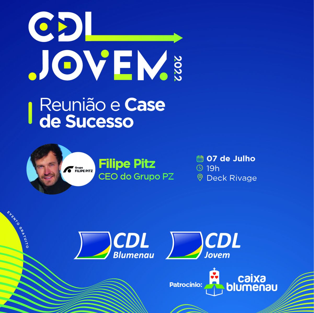 CDL Jovem promove reunião aberta ao público com a participação do empresário Filipe Pitz