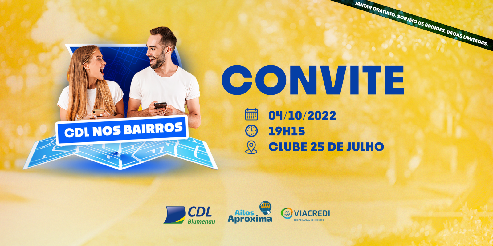 CDL nos Bairros será no dia 4 de outubro, com lançamento do novo aplicativo da entidade