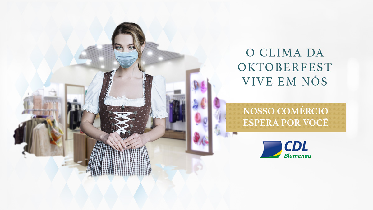 CDL Blumenau lança campanha para incentivar o clima da Oktoberfest no comércio