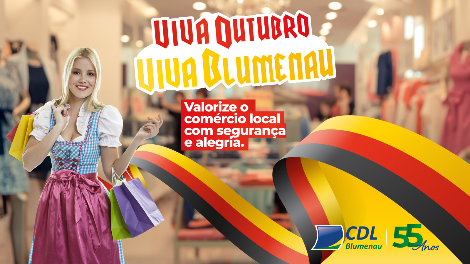 Oktoberfest é tema de campanha da CDL Blumenau 
