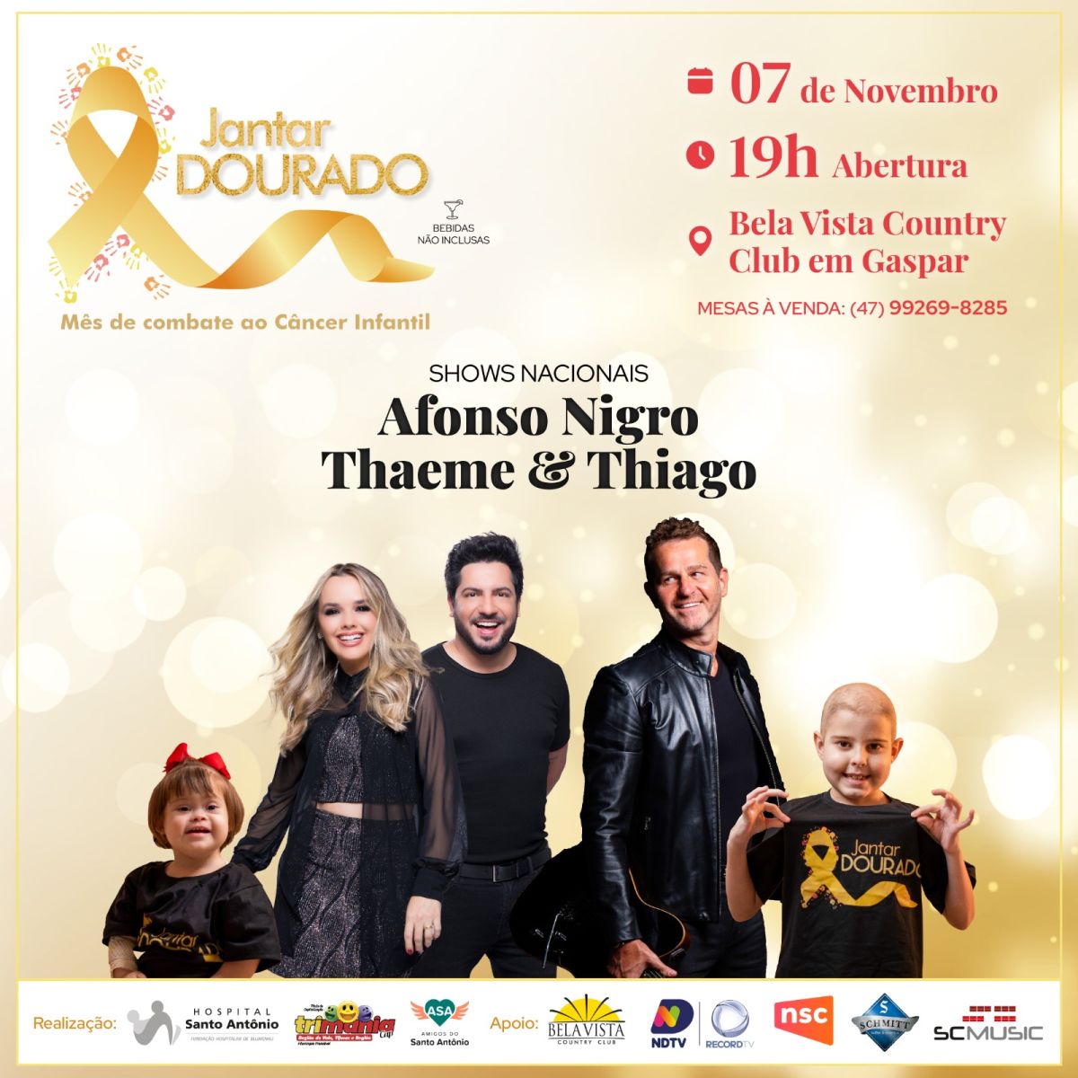 Jantar Dourado do Hospital Santo Antônio: saiba como ajudar e participar