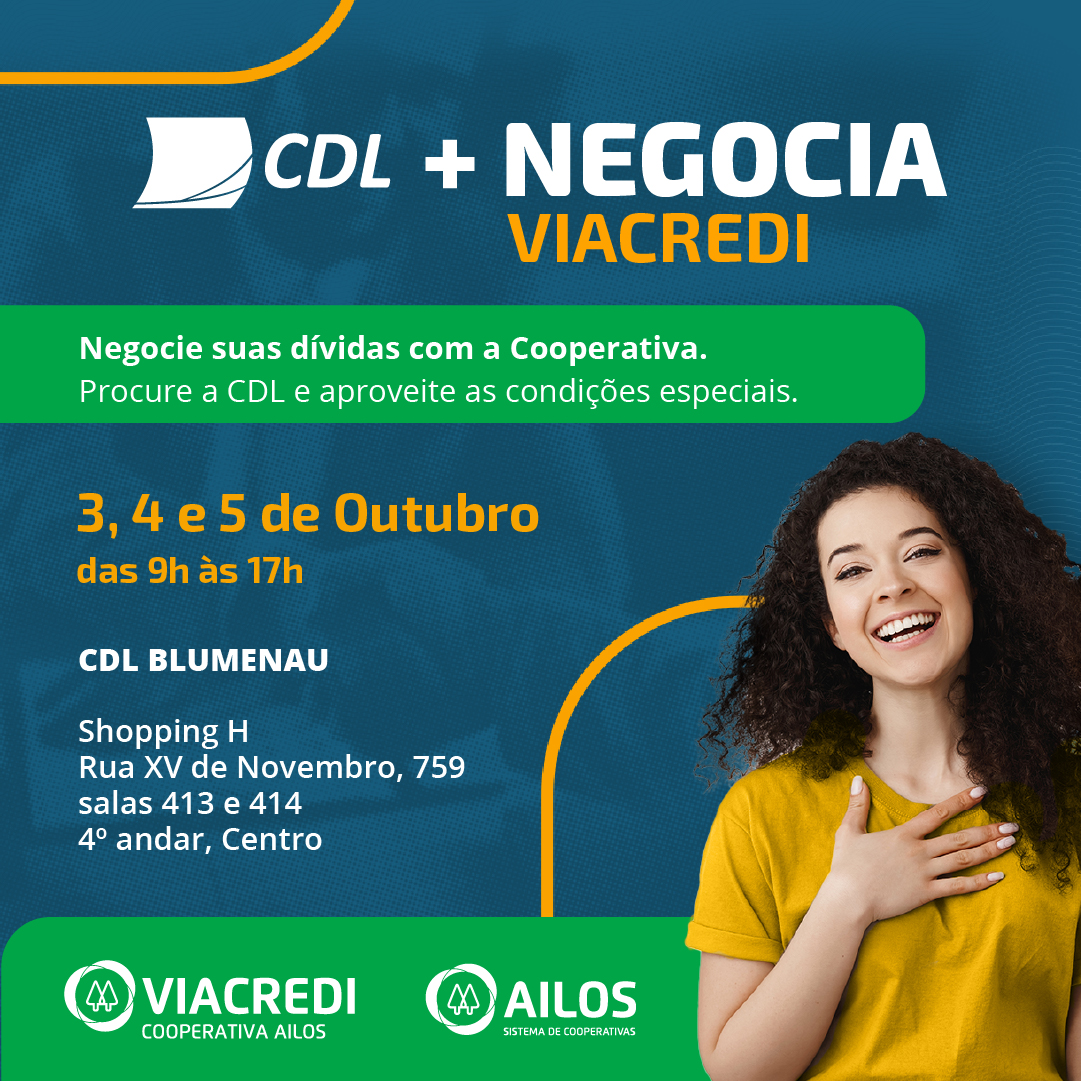 Negocia Viacredi e CDL Blumenau