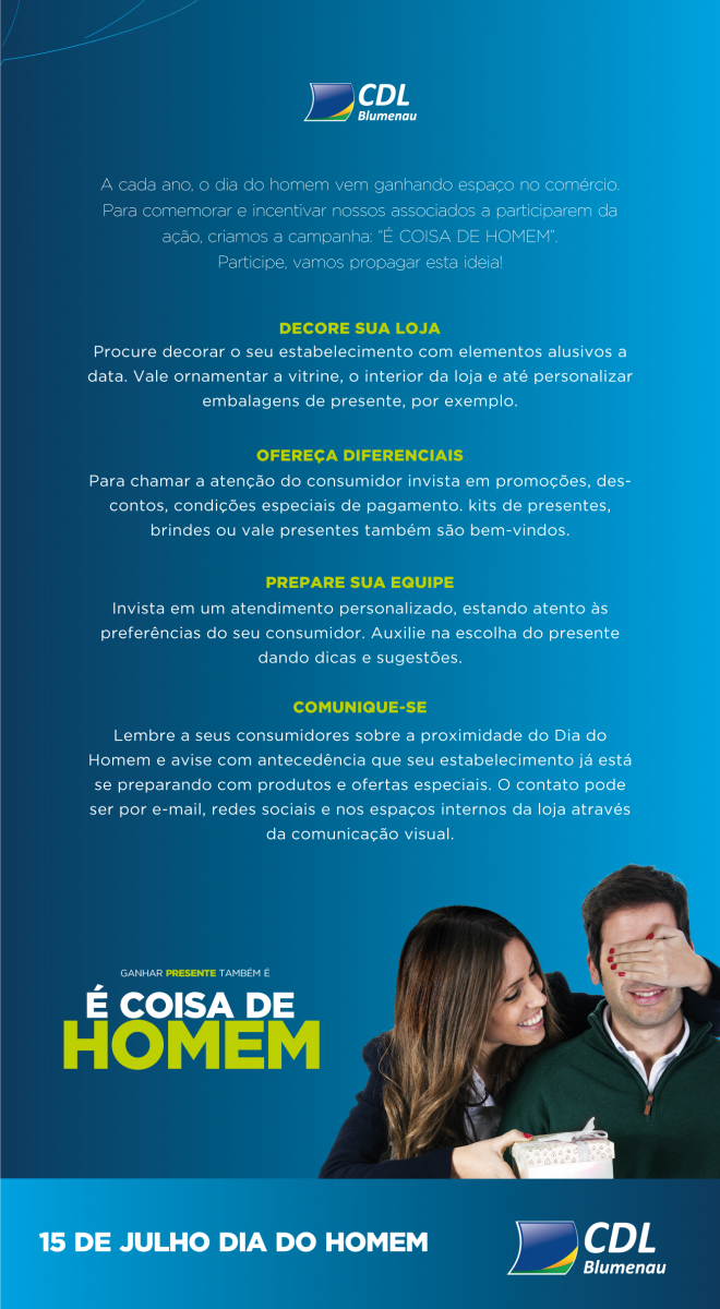 Dicas para o Dia do Homem