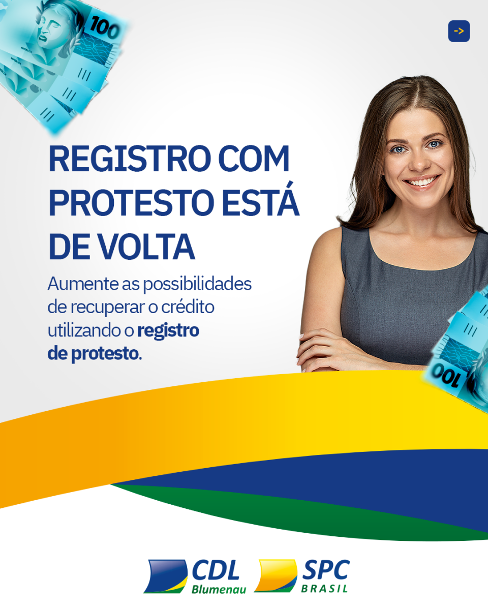 Registro com Protesto é nova opção para recuperação de crédito na CDL Blumenau