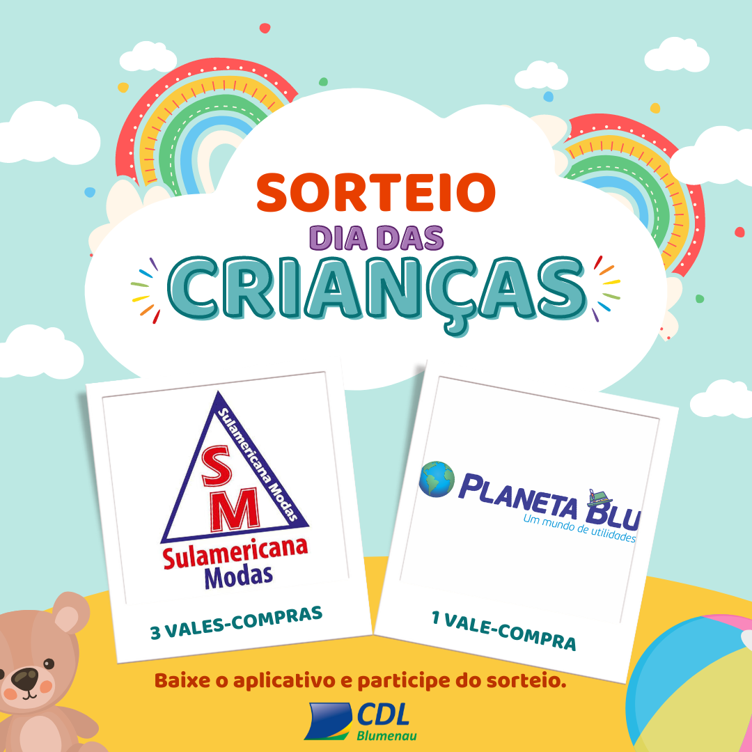 Sorteio aplicativo CDL Blumenau