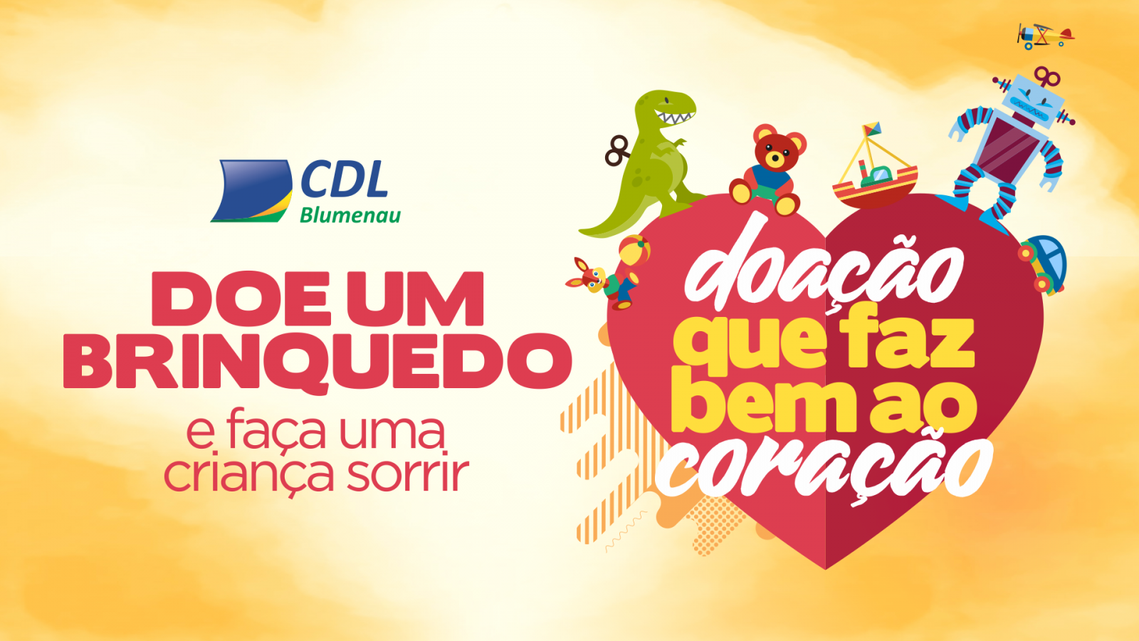 CDL Blumenau lança campanha do brinquedo para o Natal