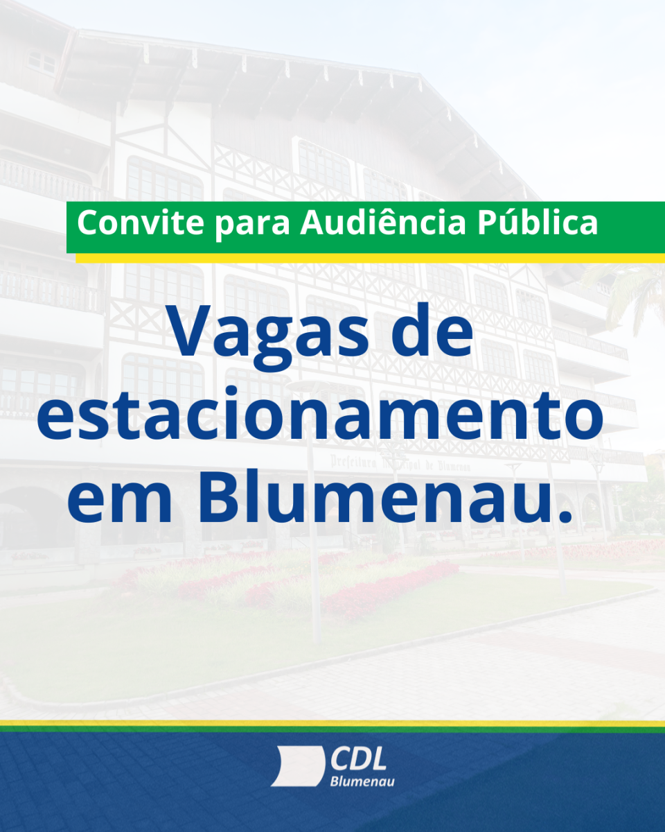 Audiência Pública discute vagas de estacionamento em Blumenau