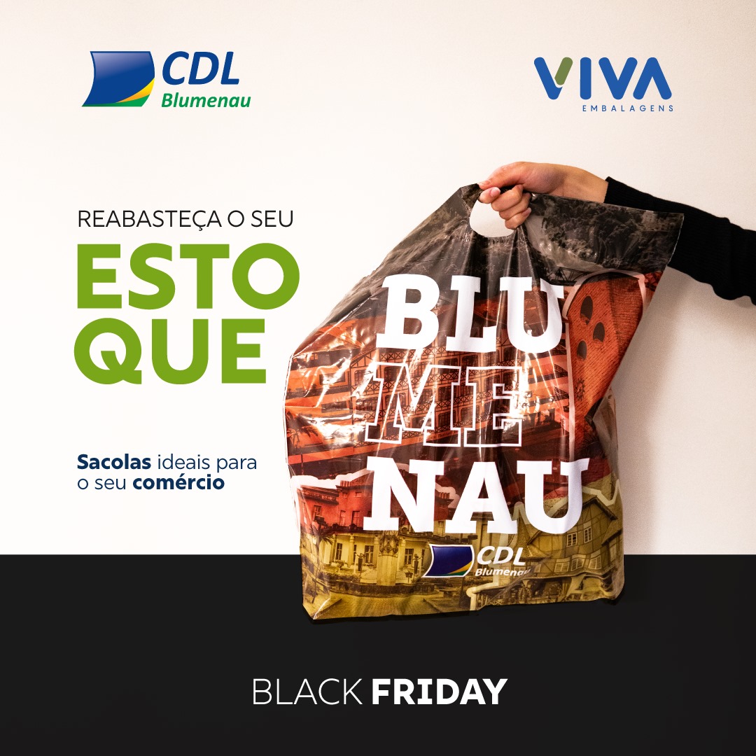 30% OFF: Sacola do Comércio de Blumenau está com desconto na Black Friday