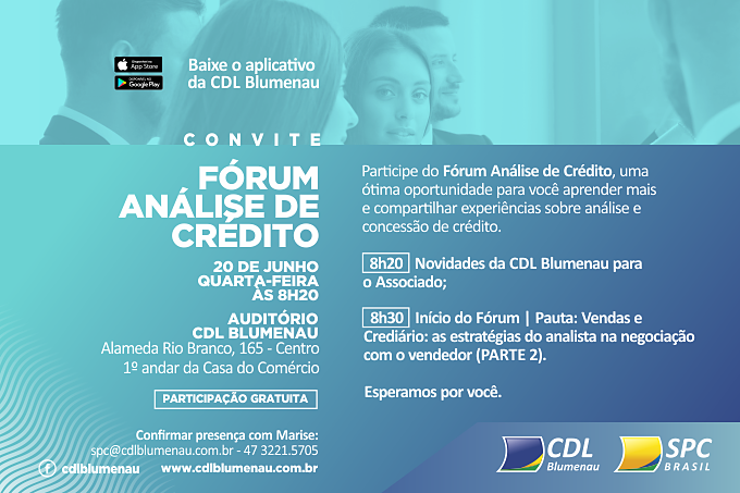 Fórum Análise de Crédito será realizado em 20 de junho