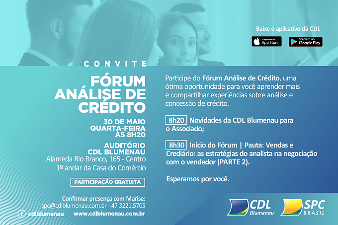 Fórum Análise de Crédito será realizado em 30 de maio