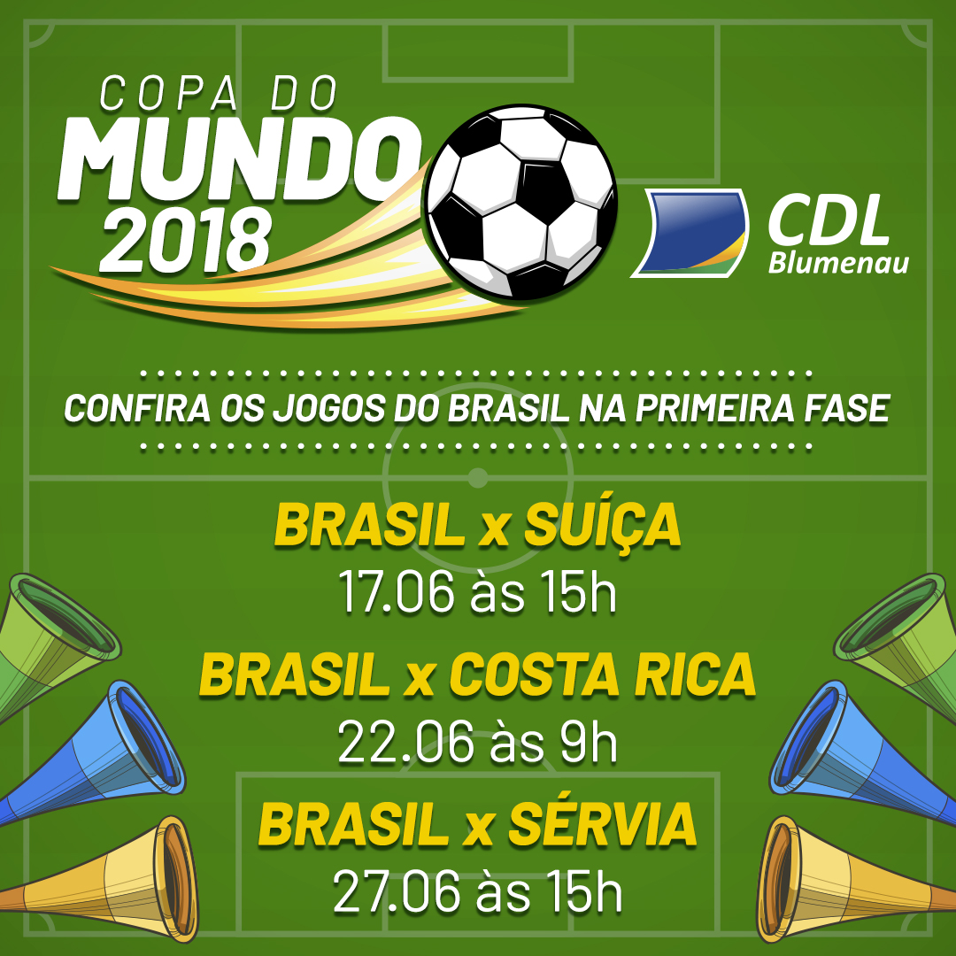 Copa do Mundo 2018: Horário do Comércio de Blumenau