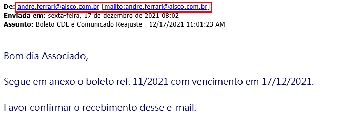 Atenção! Tentativa de golpe usando o nome da CDL