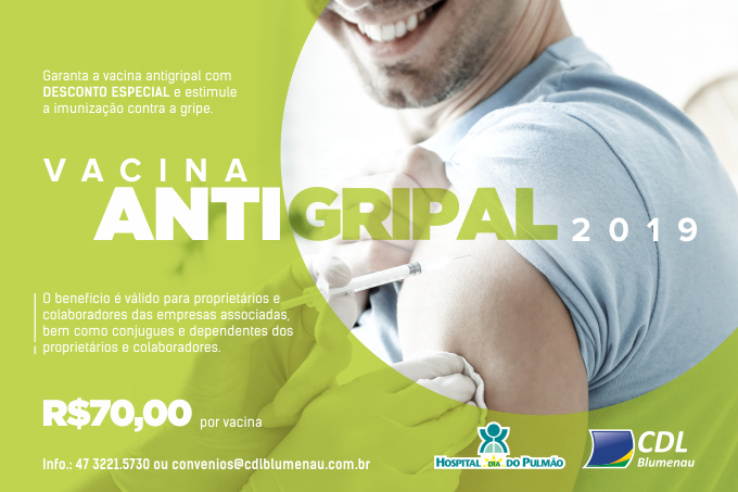 CDL e Hospital do Pulmão realizam parceria para oferecer vacina antigripal com desconto aos associados