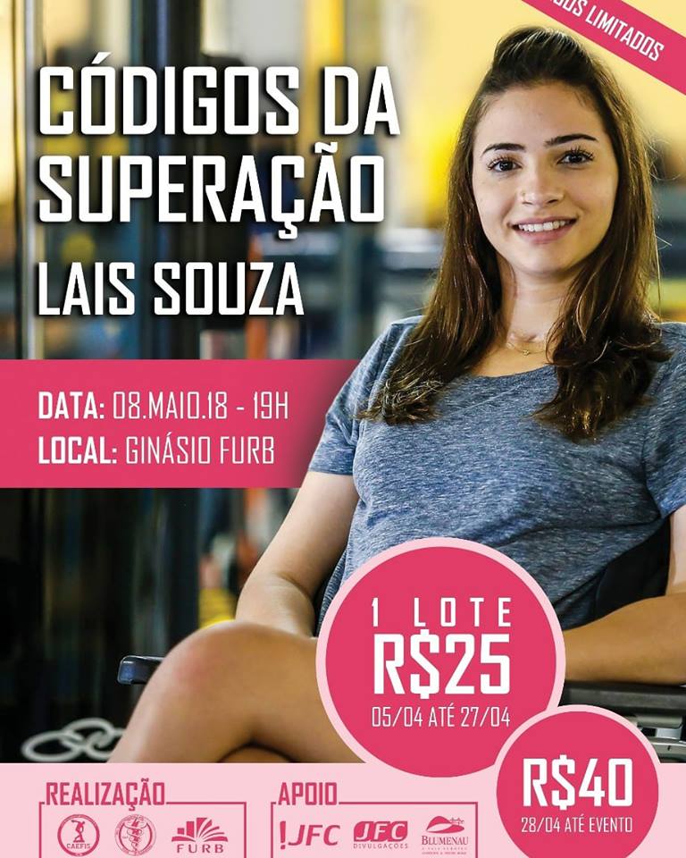 Palestra Lais Souza em Blumenau