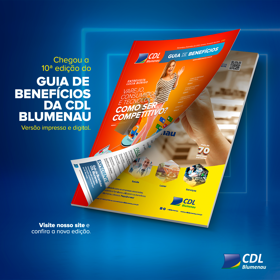 10ª edição do Guia de Benefícios da CDL Blumenau