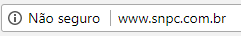 site não seguro - snpc