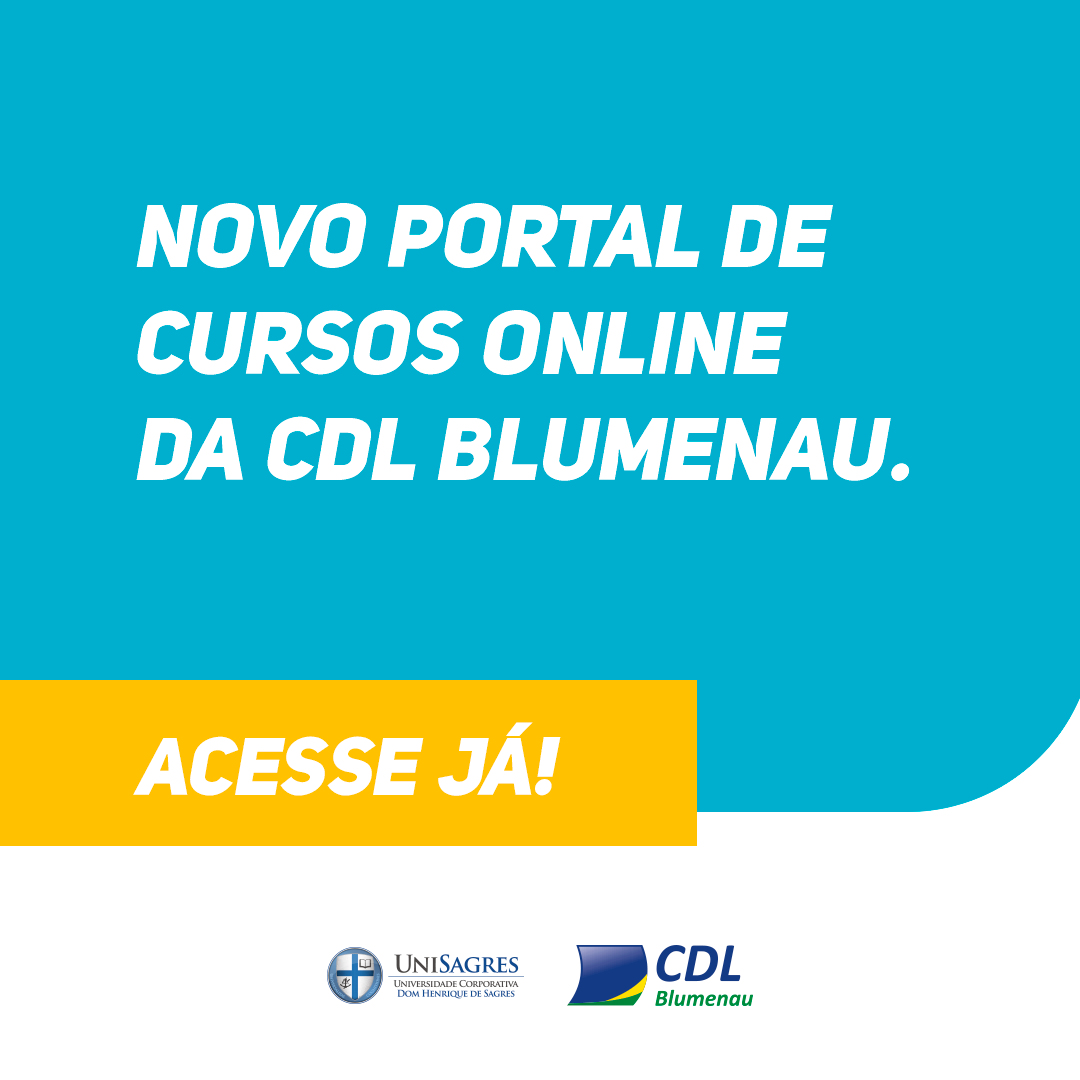 Conheça a plataforma de cursos online da CDL Blumenau, em parceria com ...